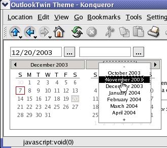 OutlookTwin theme in Konqueror 3